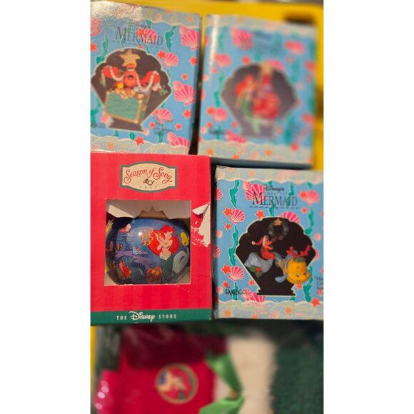 Vintage Enesco Disney The Little Mermaid Ornament Lot - Picture 2 of 3